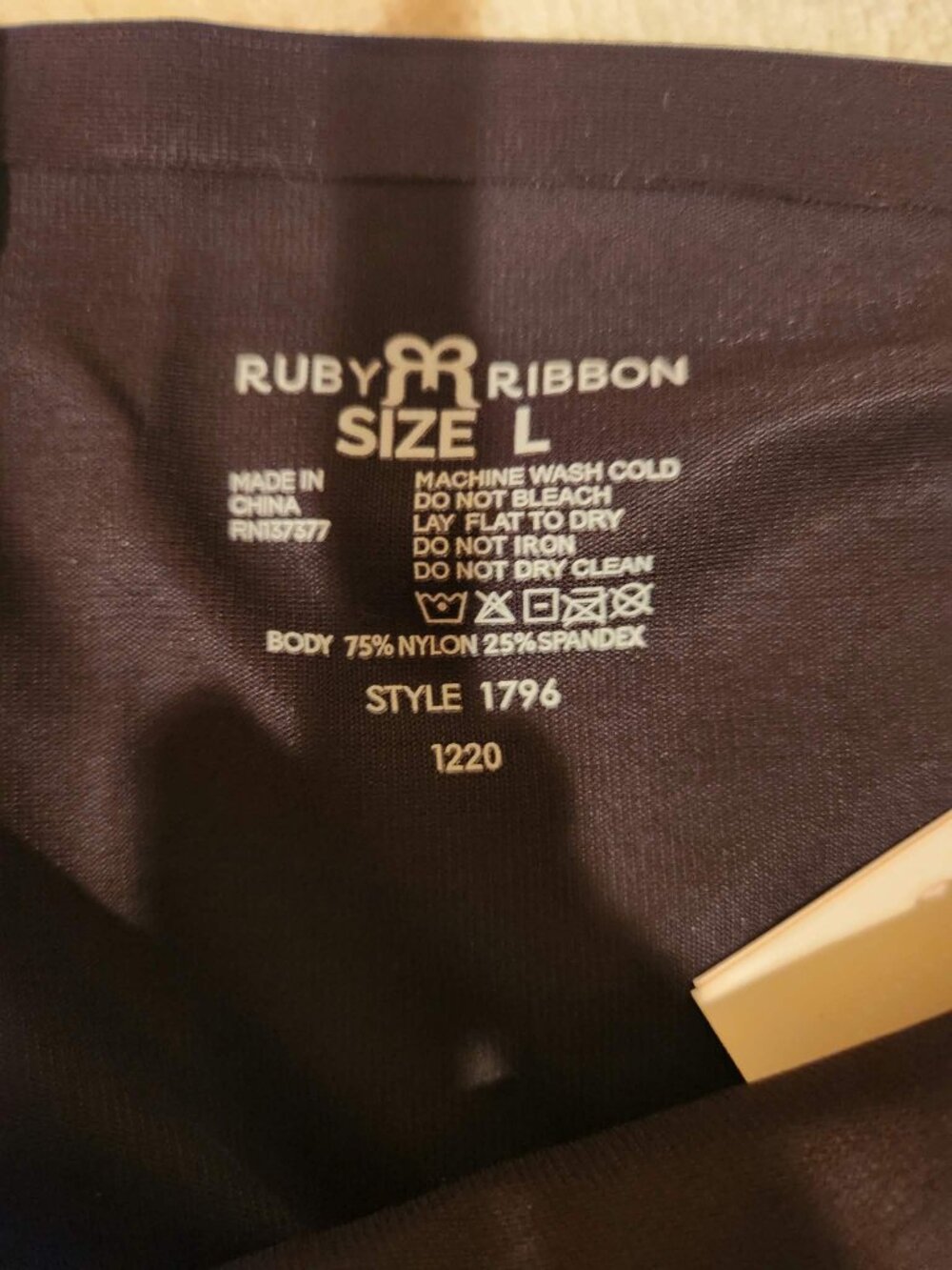 Ruby Ribbon Siren Shaping Brief Size L - Picture 6 of 9